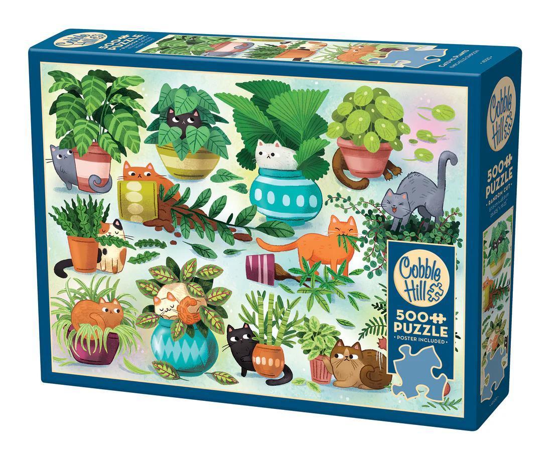 Cobble Hill Puzzles - Cats vs. Plants | 500 Piece