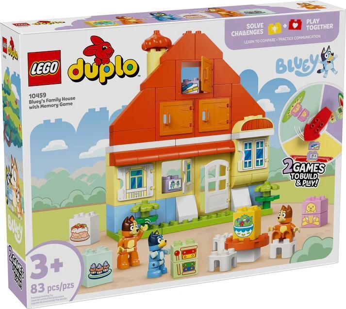 LEGO® DUPLO Bluey Bluey's Family House with Memory Game | 10459