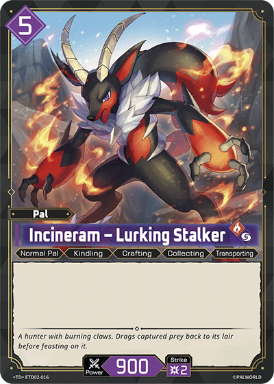 Palworld TCG - Incineram – Lurking Stalker [ETD02-016TD]