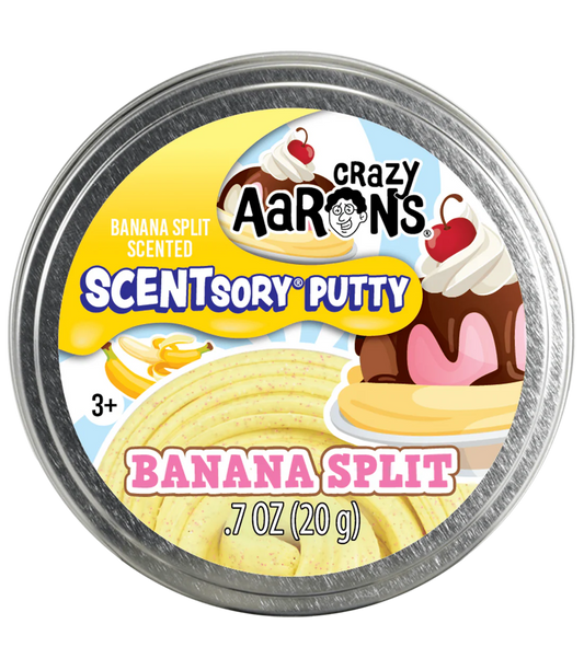 Crazy Aaron's: Banana Split - 2.75" SCENTsory Putty Tin