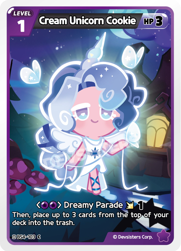 CookieRun TCG - Cream Unicorn Cookie [BS4-103 C]
