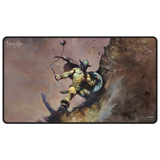 Playmat: Black Stitched- Artist Spotlight Frank Frazetta- Warrior with Ball and Chain