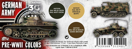 AK Interactive - 3G Special Set: German Army Pre-WWII Colors (3ct)