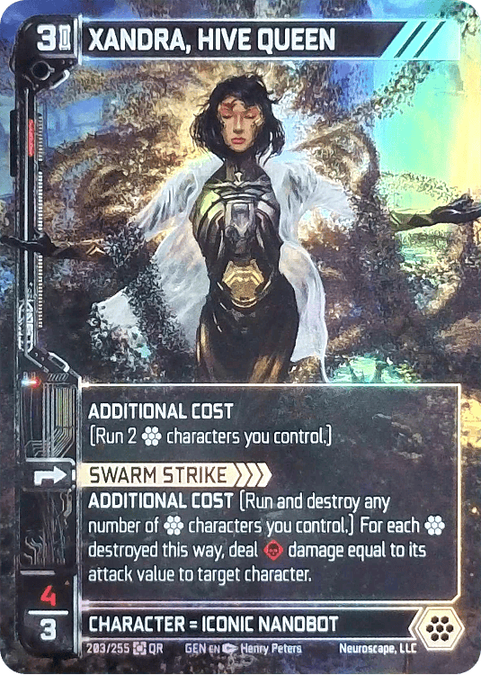 Neuroscape TCG - Xandra, Hive Queen GEN-203 Foil