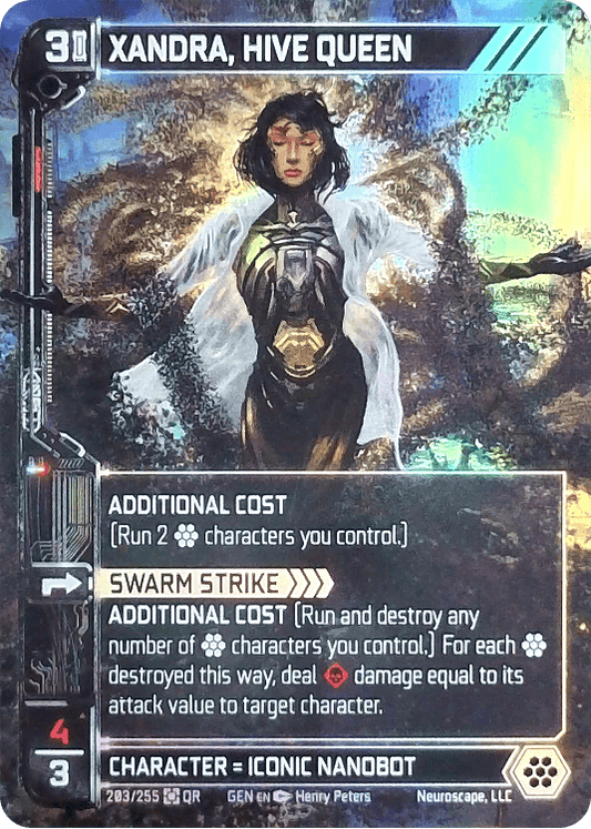 Neuroscape TCG - Xandra, Hive Queen GEN-203 Foil