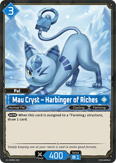 Palworld TCG - Mau Cryst – Harbinger of Riches [EBP01-035C]
