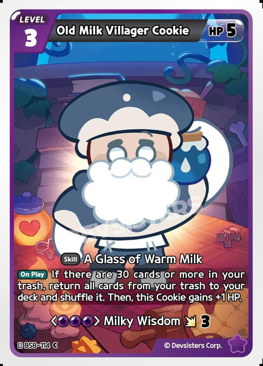 CookieRun TCG - Old Milk Villager Cookie [BS8-114 C]