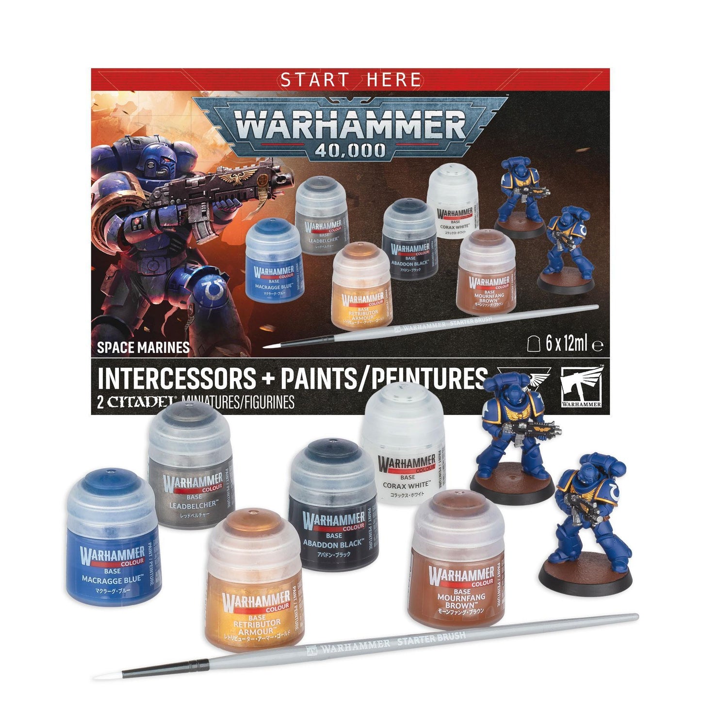 Warhammer 40,000 - Space Marines Intercessors Plus Paints