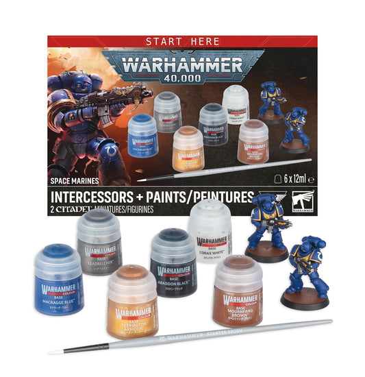 Warhammer 40,000 - Space Marines Intercessors Plus Paints