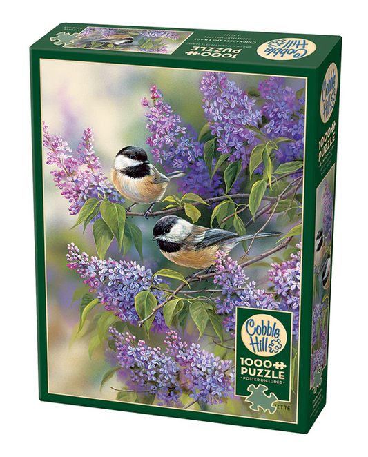 Cobble Hill - Chickadees and Lilacs Puzzle (1000 Piece)
