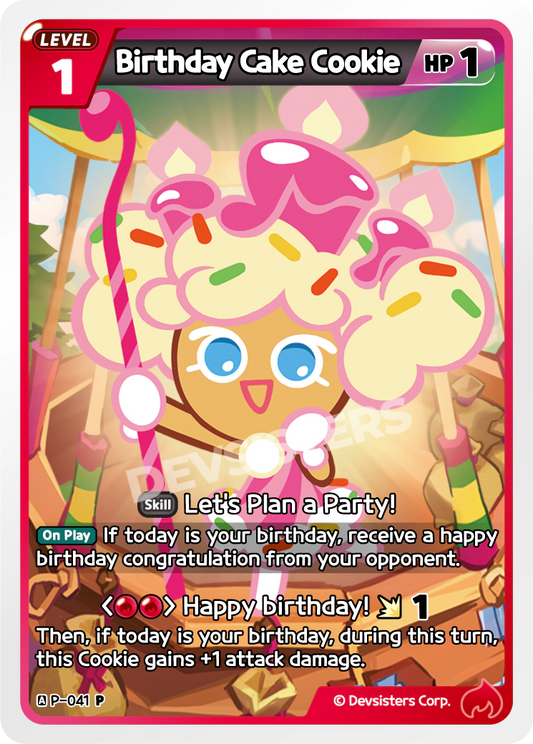 CookieRun TCG - Birthday Cake Cookie [P-041]