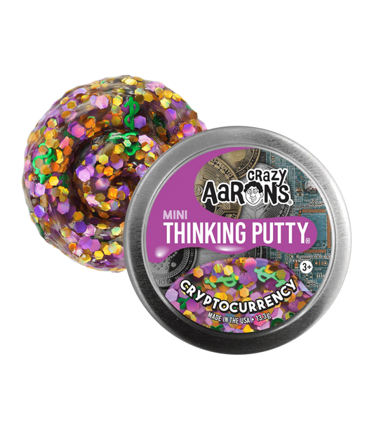 Crazy Aaron's: Cryptocurrency - Mini Thinking Putty Tin (0.47 oz)