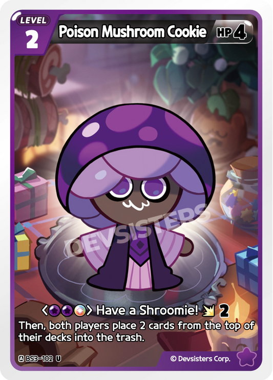 CookieRun TCG - Poison Mushroom Cookie [BS3-102 U]