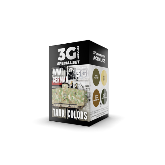 AK Interactive - 3G Special Set: WWI German Tank Colors (4ct)