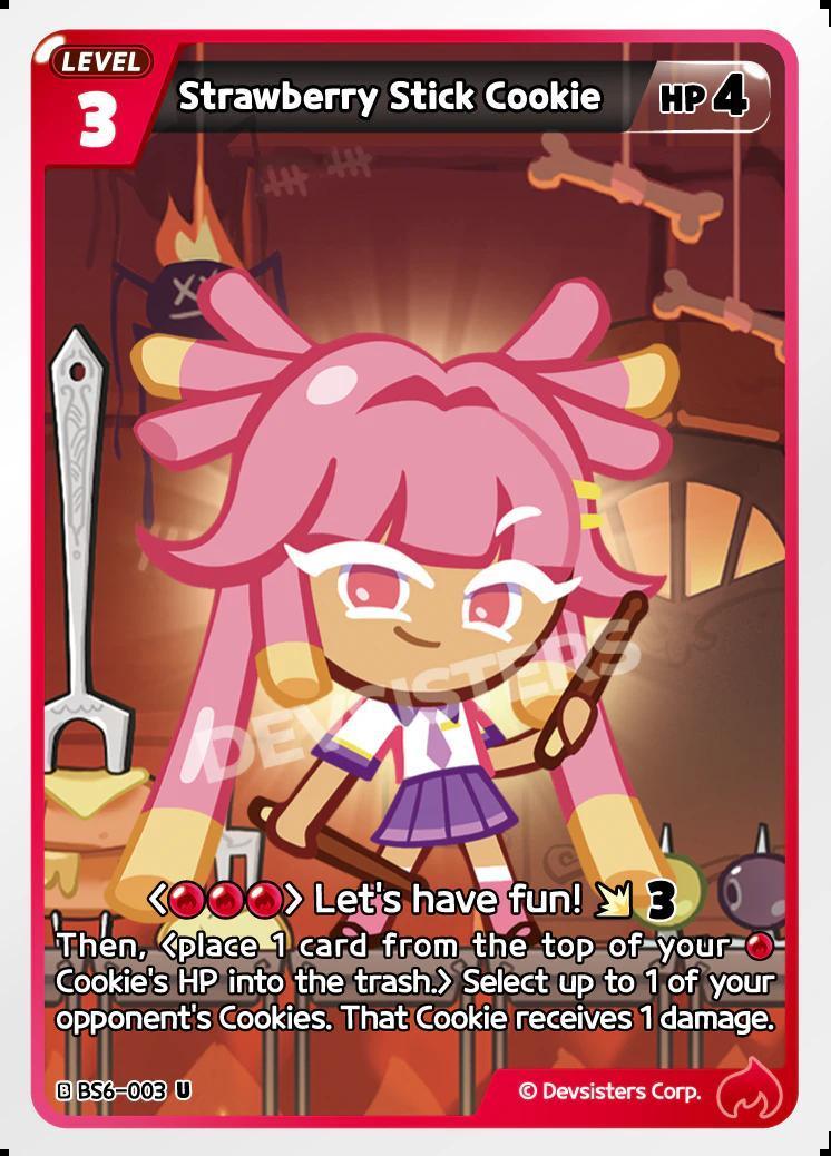 CookieRun TCG - Strawberry Stick Cookie [BS6-003 U]