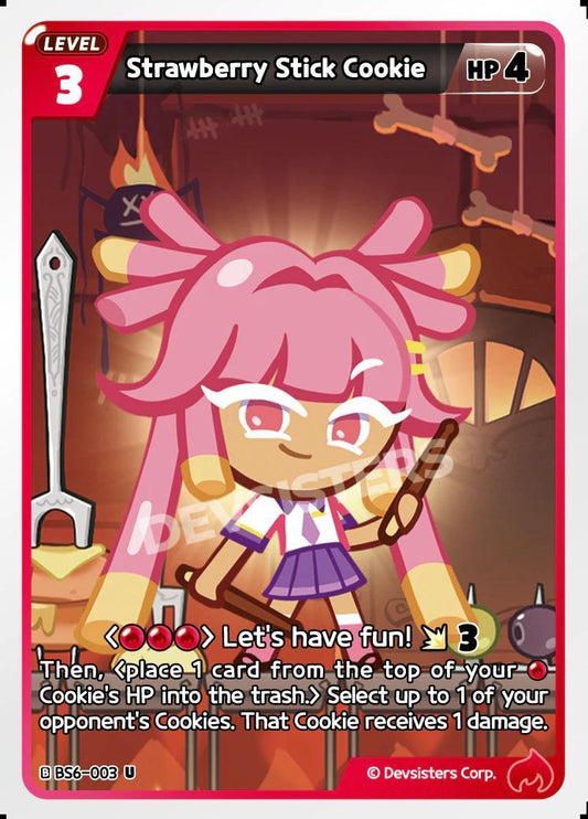 CookieRun TCG - Strawberry Stick Cookie [BS6-003 U]
