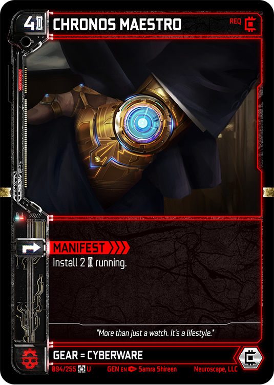 Neuroscape TCG - Chronos Maestro GEN-094