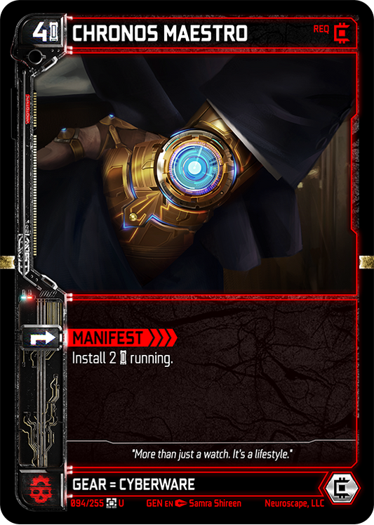 Neuroscape TCG - Chronos Maestro GEN-094