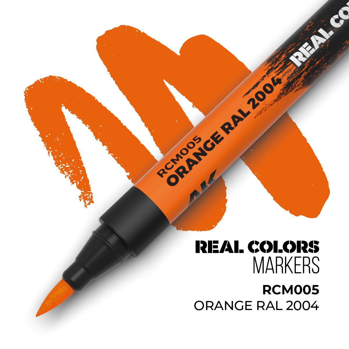 AK Interactive - Real Colors Markers: Orange RAL 2004