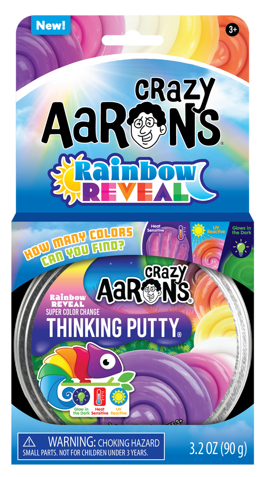 Crazy Aaron's: Rainbow Reveal - Full Size 4" Thinking Putty Tin