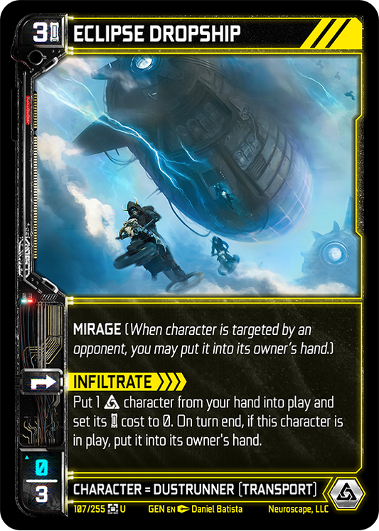 Neuroscape TCG - Eclipse Dropship GEN-107