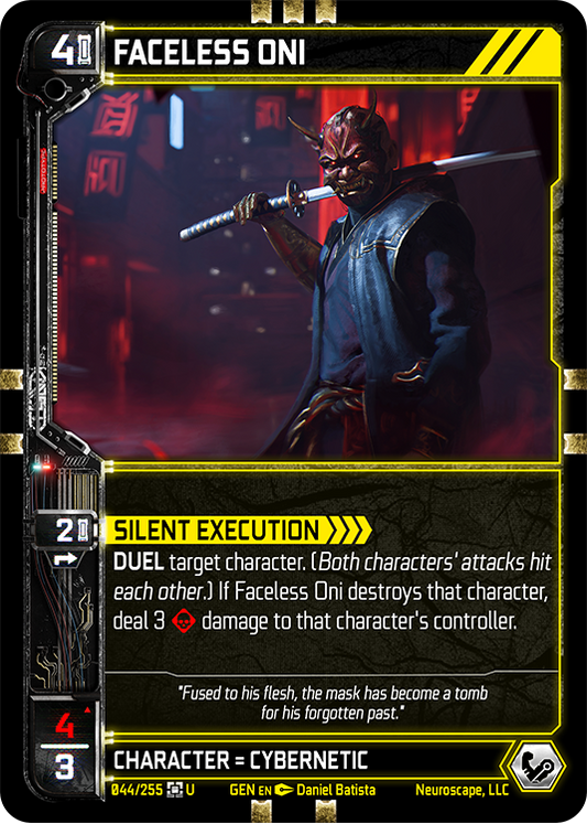 Neuroscape TCG - Faceless Oni GEN-044