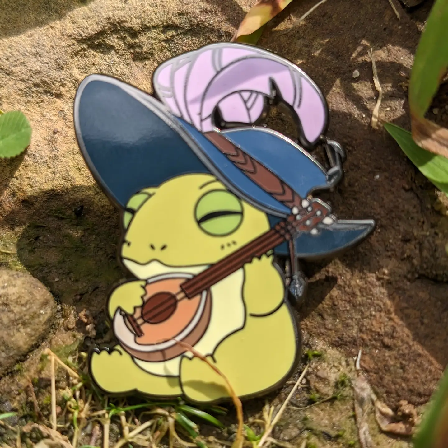 Bard Class Frog Hard Enamel Pin - 1.5"