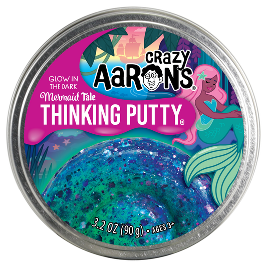 Crazy Aaron's: Mermaid Tail - Full Size 4" Thinking Putty Tin