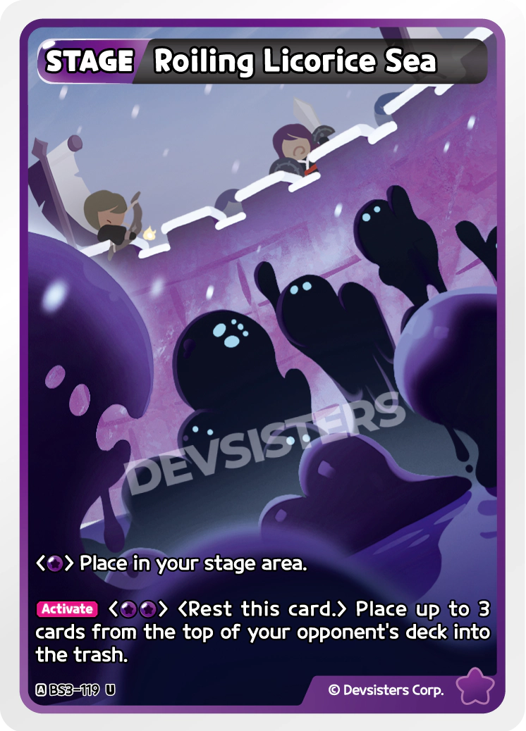 CookieRun TCG - Roiling Licorice Sea [BS3-119 U]