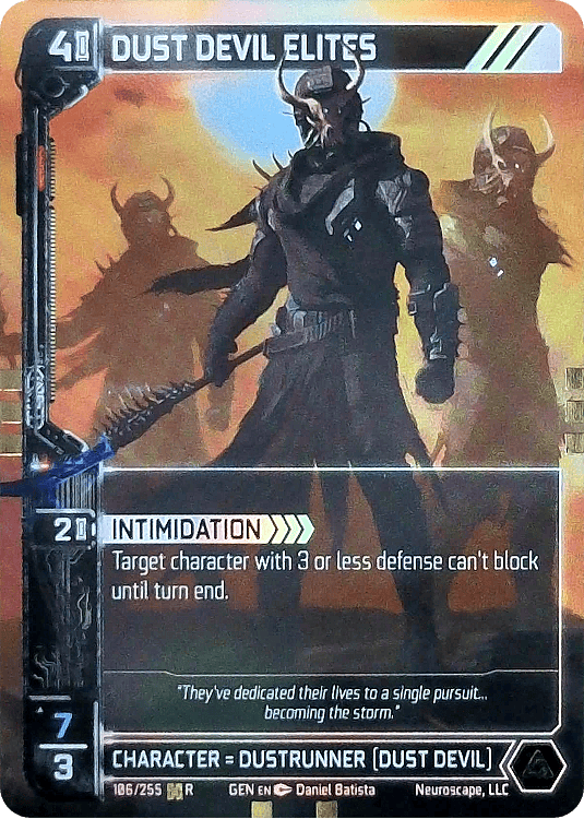 Neuroscape TCG - Dust Devil Elites GEN-106 Foil