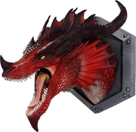 WizKids - Foam Replica Dungeons & Dragons Red Dragon Trophy Plaque