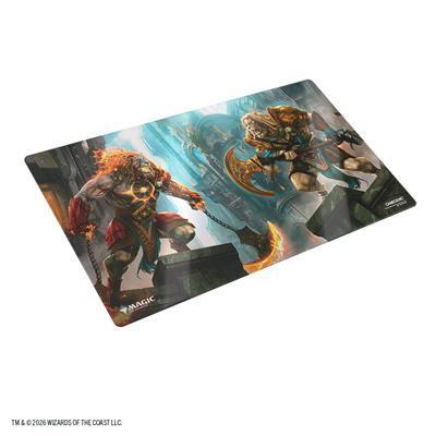 GameGenic - Magic: The Gathering | Reality Fracture Shiny Playmat - Ajani, Path of Vengeance/Ajani, Counterattac