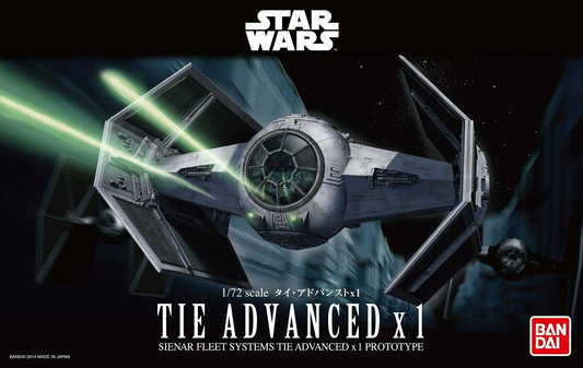 Bandai Namco - Model Kit: Darth Vader's Tie Advanced Starfighter (1/72 | Star Wars)