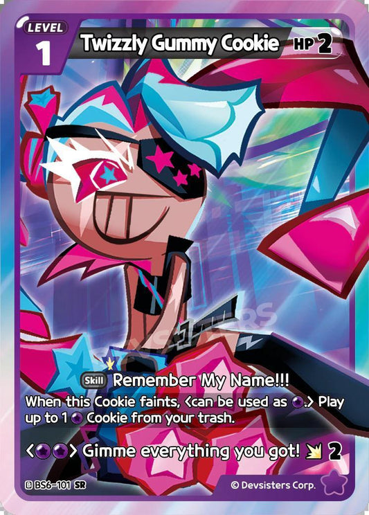 CookieRun TCG - Twizzly Gummy Cookie [BS6-101 SR]
