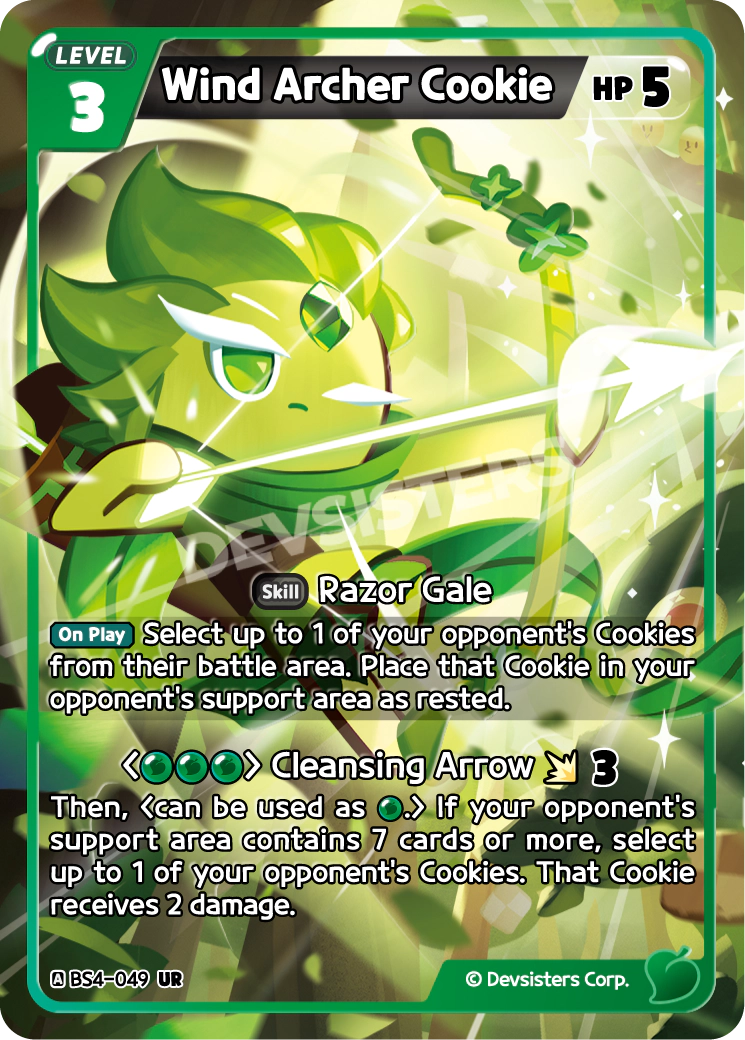 CookieRun TCG - Wind Archer Cookie [BS4-049 UR]