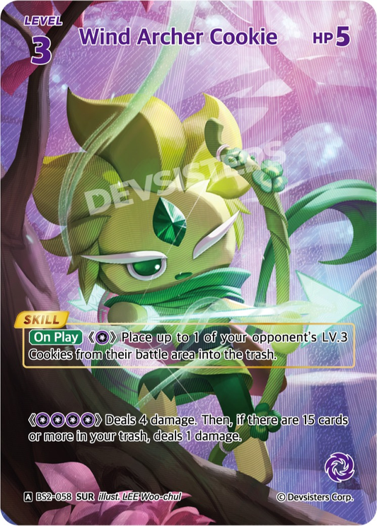 CookieRun TCG - Wind Archer Cookie [BS2-058 SUR]