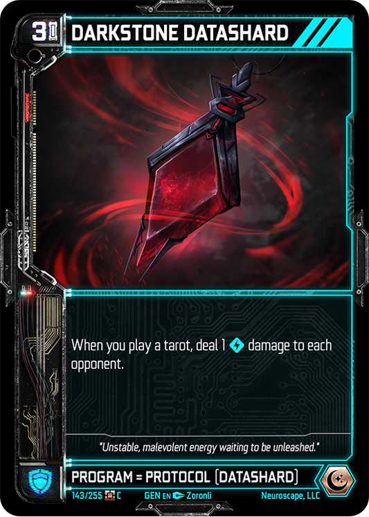 Neuroscape TCG - Darkstone Datashard GEN-143