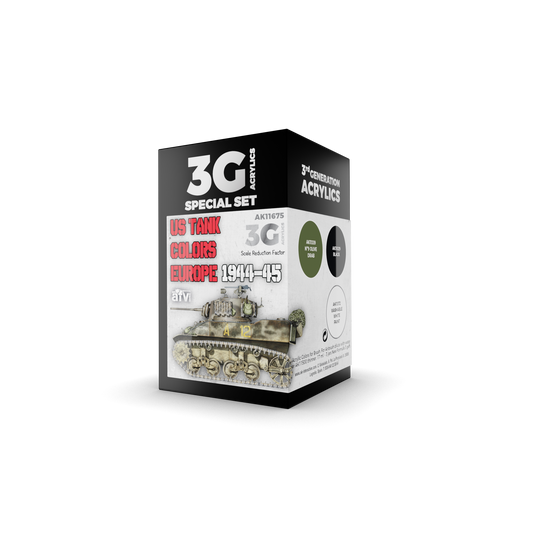 AK Interactive - 3G Special Set: US Tank Colors Europe 1944-45 (3ct)