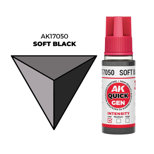 AK Interactive - Quick Gen: Soft Black (18 ml)