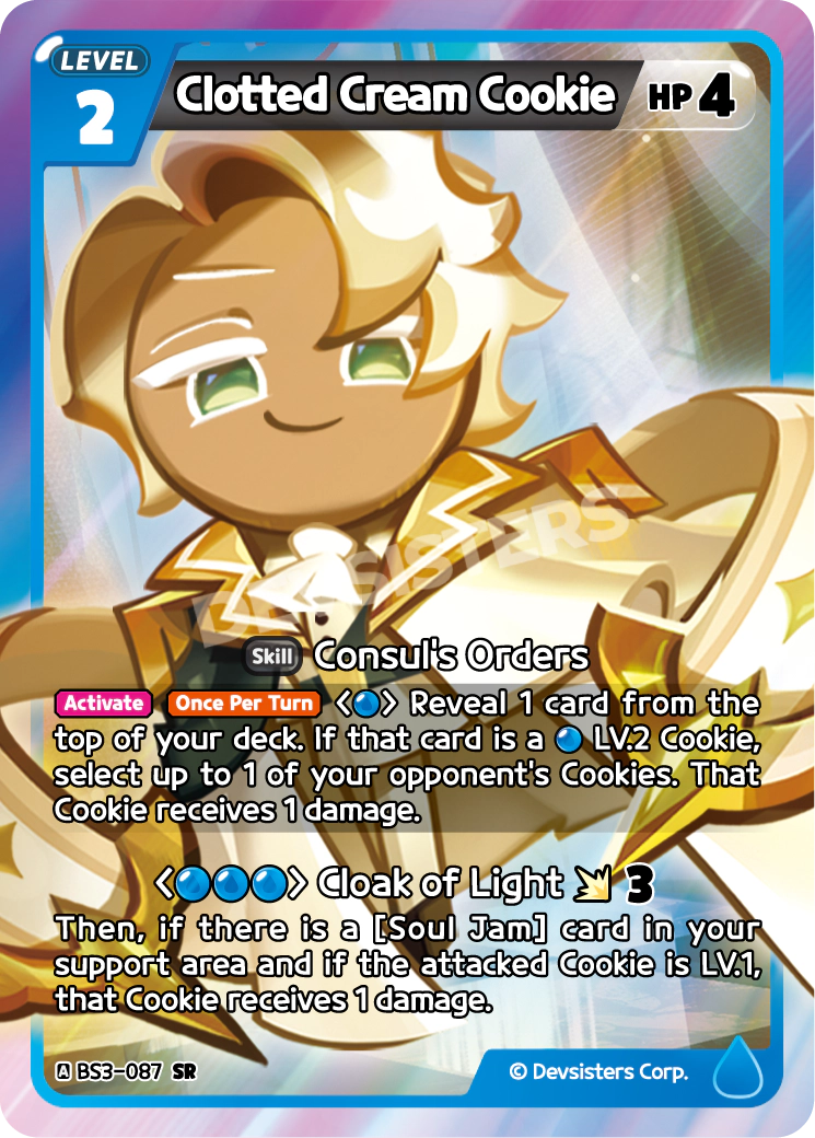 CookieRun TCG - Clotted Cream Cookie [BS3-087 SR]