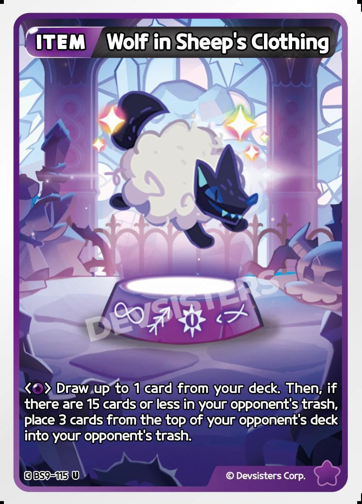 CookieRun TCG - Wolf in Sheep's Clothing [BS9-115 U]