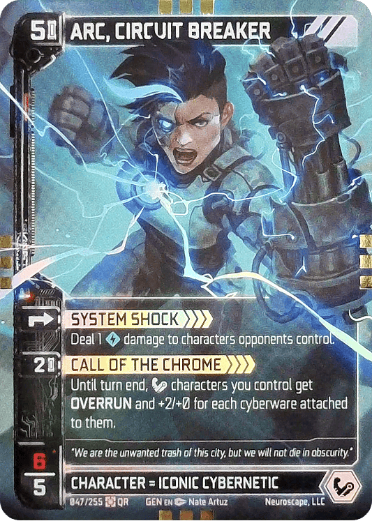 Neuroscape TCG - Arc, Circuit Breaker GEN-047 Foil