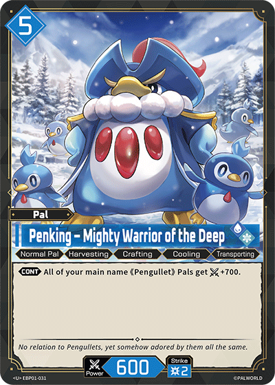 Palworld TCG - Penking – Mighty Warrior of the Deep [EBP01-031U]