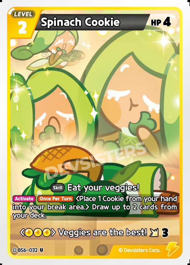CookieRun TCG - Spinach Cookie [BS6-032 U]