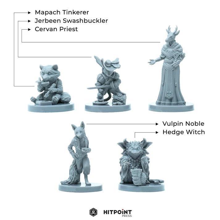 Humblewood: Humblefolk - Miniatures (Plastic Minis)