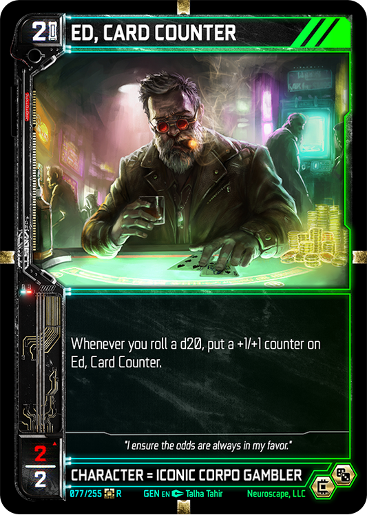 Neuroscape TCG - Ed, Card Counter GEN-077