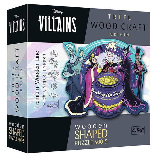Trefl Wood Craft - Disney's Villains Wooden Puzzle (500 + 5 Piece)
