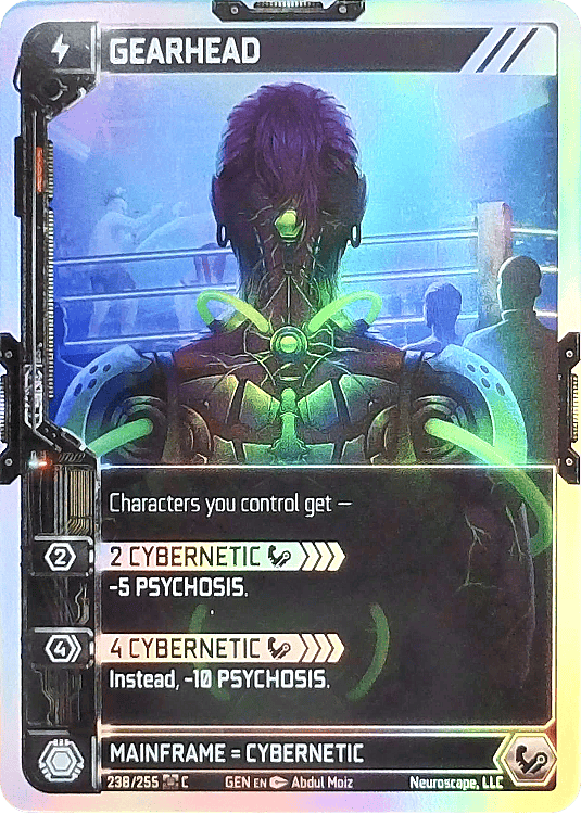 Neuroscape TCG - Gearhead GEN-238 Foil