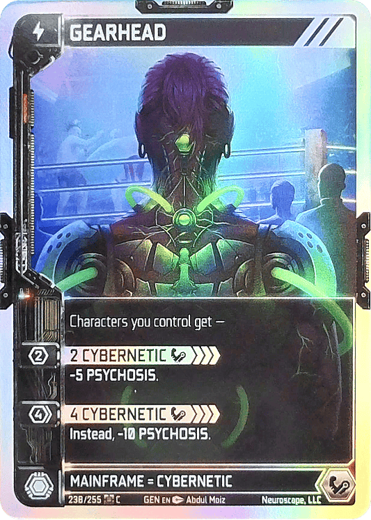 Neuroscape TCG - Gearhead GEN-238 Foil