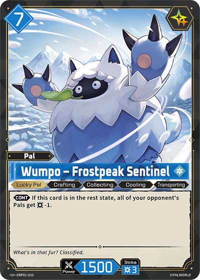 Palworld TCG - Wumpo – Frostpeak Sentinel [EBP01-033U]